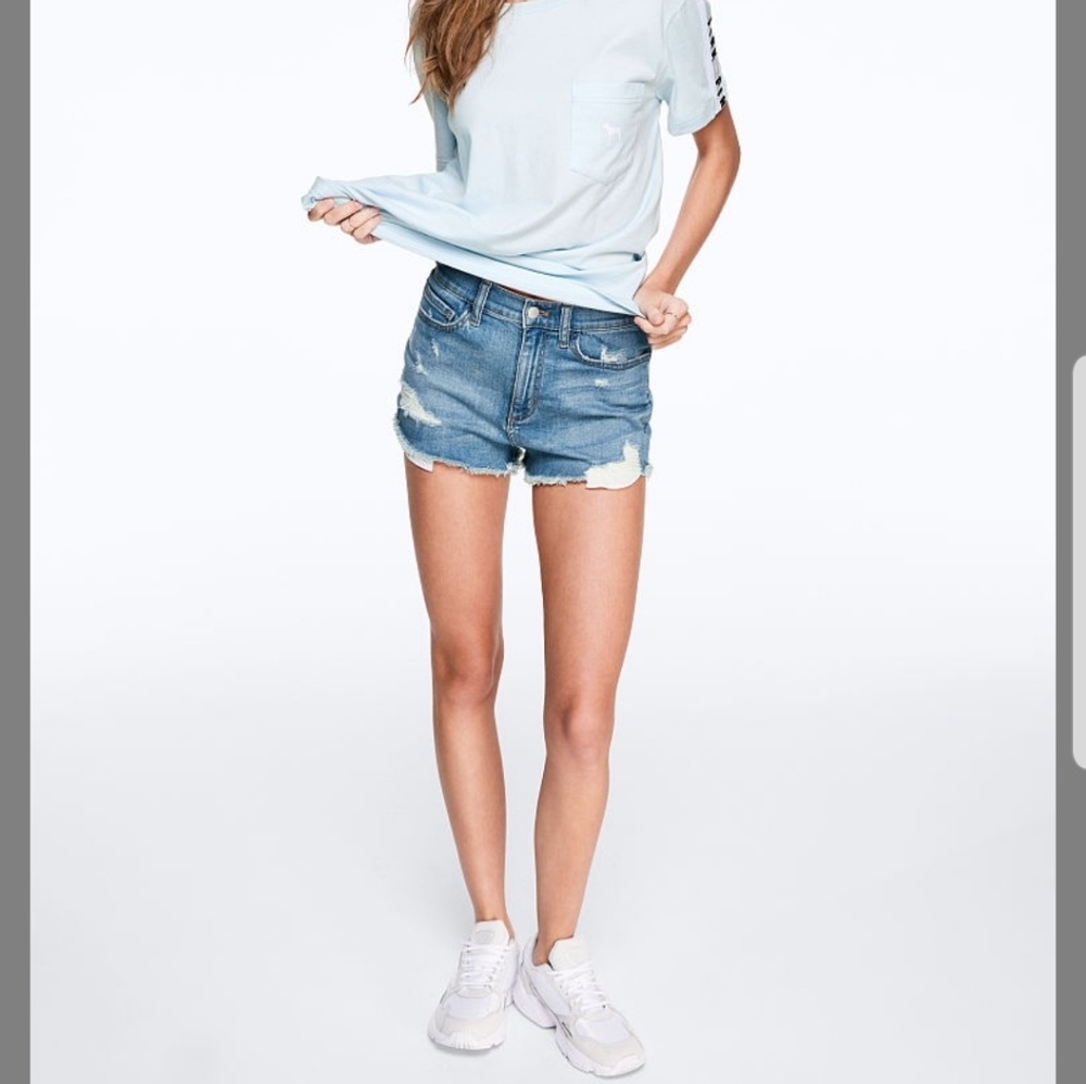 PINK NWOT denim shorts